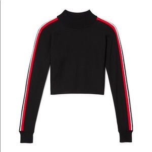 Olivia Culpo X Express Mock Neck Crop Top